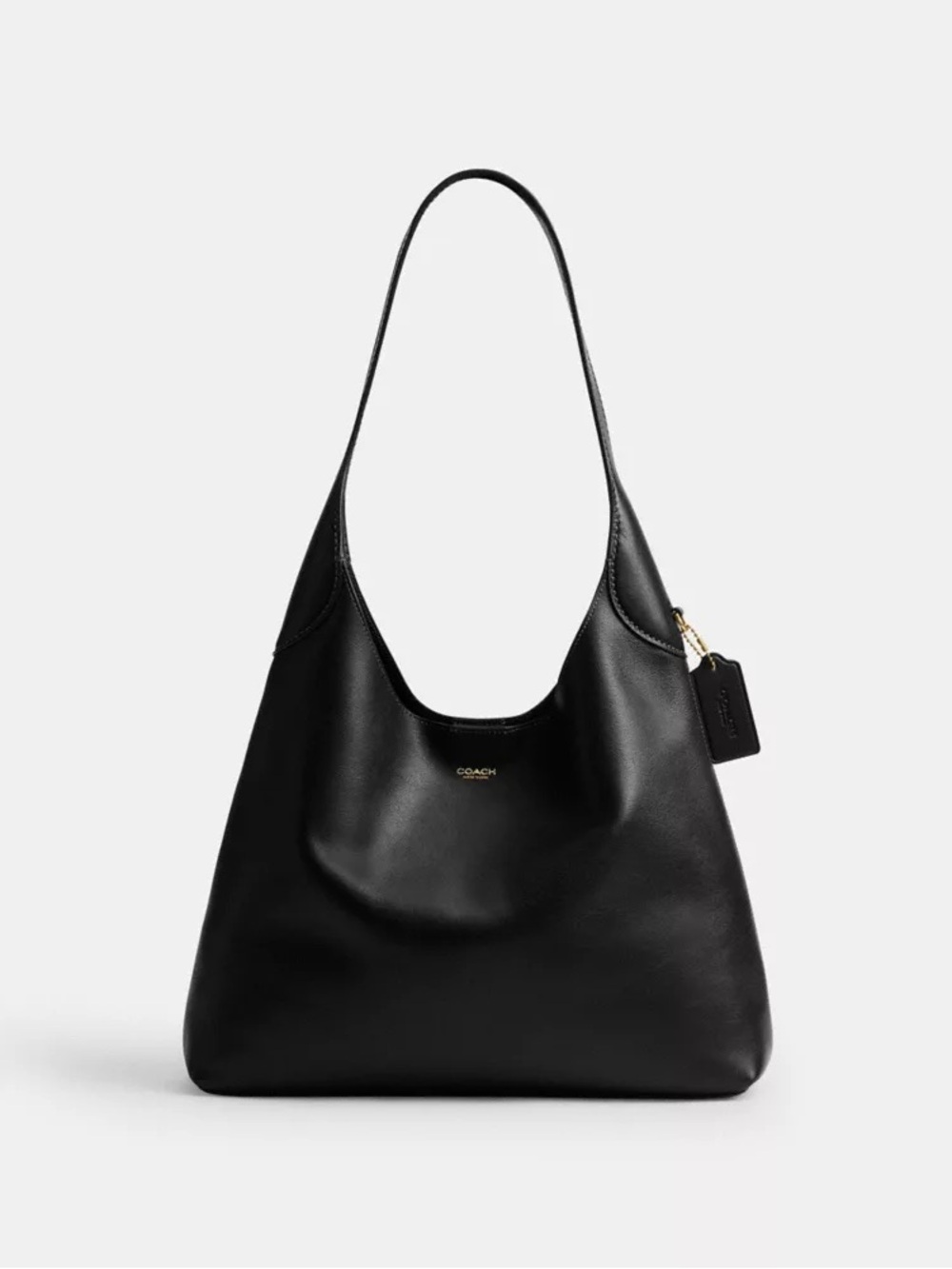 Coach Brooklyn 34 in Black Leather